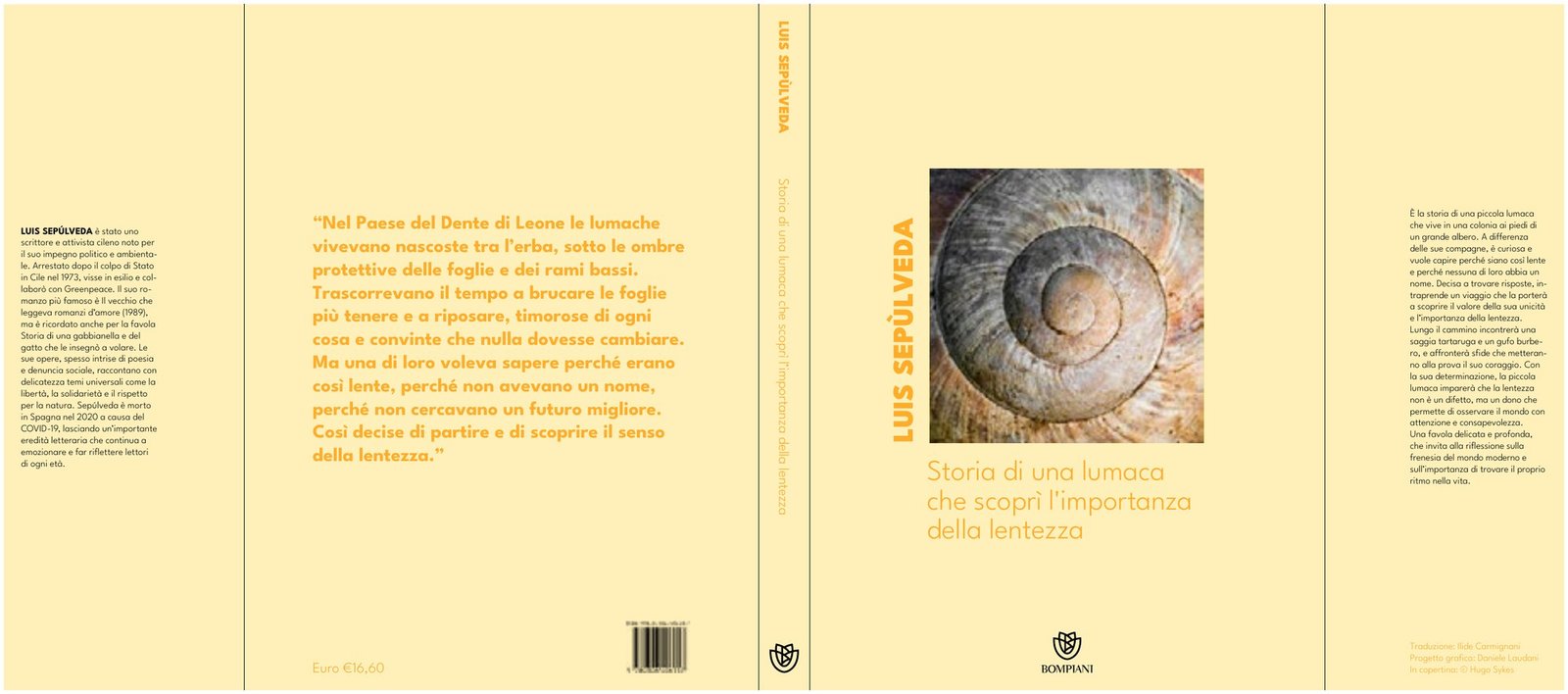 Copertina di Storia di una lumaca, Luis Sepúlveda