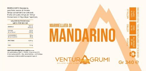 Etichetta marmellata di Arancia Rossa
