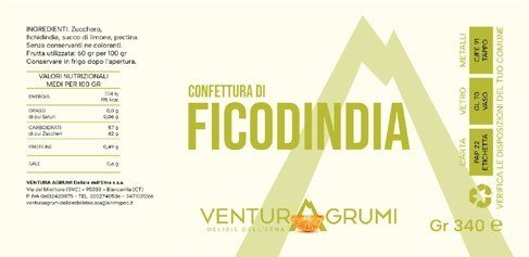 Etichetta confettura di Ficodindia