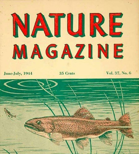 Copertina Nature Magazine 1944 con trota